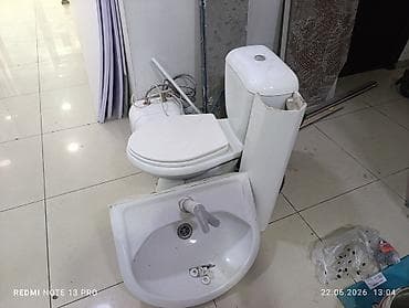 Унитаз Напольный, Б/у, Материал: Фаянс — 2