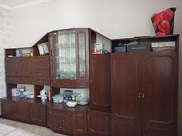 small table: Стенка-шкаф, Тип стенки-шкафа: Модульная, Для зала, Особенности: Для хранения посуды — 1