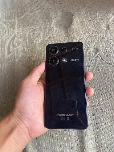 iphone mobile: Redmi, Redmi Note 13, Б/у, 128 ГБ, цвет - Черный, 1 SIM — 1