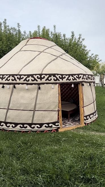 палатка для горы: Продажа юрты, Каркас Деревянный, 65 баш, Диаметр: 5 метров — 1