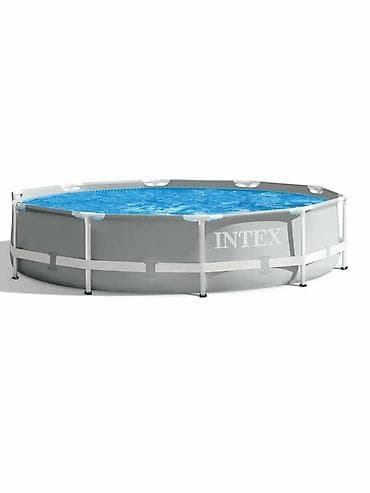 Спорт и отдых: 305/76см. Intex 26702 Каркасный бассейн Prism Frame, 4485л, фил.-насос — 9