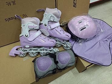 коньки купить: Ролики с комплектом CANNUP - Роликовые коньки с раздвижным ботинком — 3