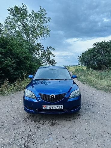 электр авто: Mazda 3: 2003 г., 1.6 л, Кол менен иштөөчү, Бензин, Хетчбек — 1
