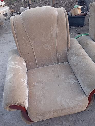 Стулья, табуретки: Комплект мягкой мебели, цвет - Бежевый — 3