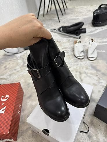 Женские ботильоны ALDO - Цвет: чёрный - Материал верха: кожа