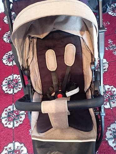коляска колдонулган: Коляска Lux mom хорошом состояние колеса болшой цвет не выцвел — 6