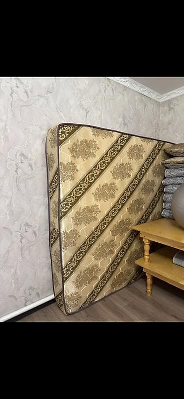 ваш матрас: Спальный матрас, Б/у, Двуспальный, Россия, Пружинный, Жаккард, Другой бренд, Матрасы средней жесткости, Платная доставка, Самовывоз — 1