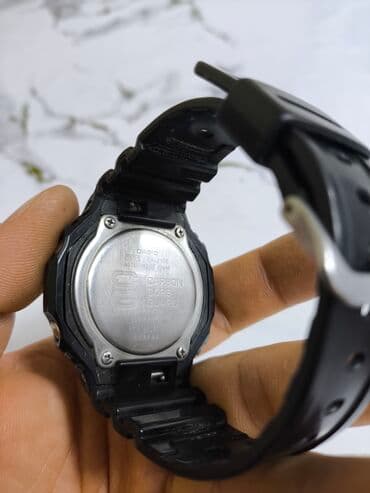 часы наручные электронные: Классические часы часы, Casio, Карбон, Япония, Таймер, Оригинал, Водонепроницаемые, Мужские, Б/у — 21