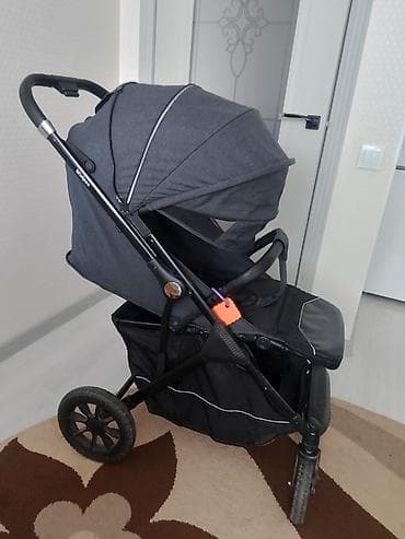 коляска zippy: Прогулочная коляска-трансформер, темно‑серая - Полноростное спальное — 3