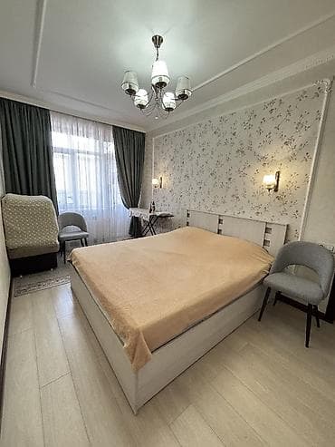 ош эмаком: 3 комнаты, 96 м², Филармония Элитка, 6 этаж, Евроремонт — 1
