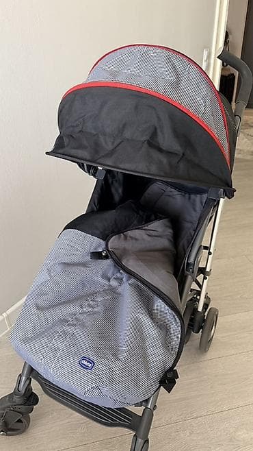 Коляски: Коляска, Chicco, цвет - Черный, Б/у — 6