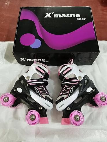 четырехколесные ролики: Детские роликовые коньки-квады с подсветкой колес - Формат: квады (4 — 3