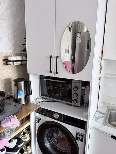 Кухонный шкаф, Б/у, Напольный, С мойкой