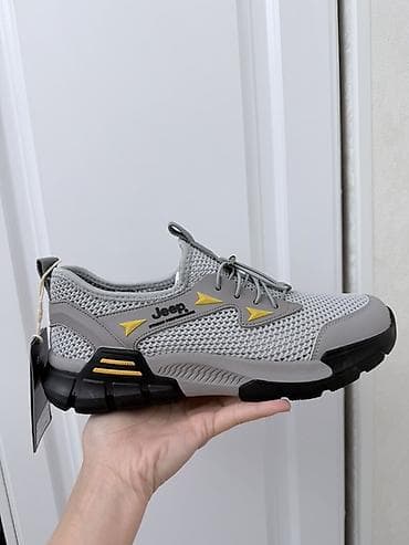 Кроссовки Jeep оригинал (серые с жёлтыми акцентами) Заказывали себе не