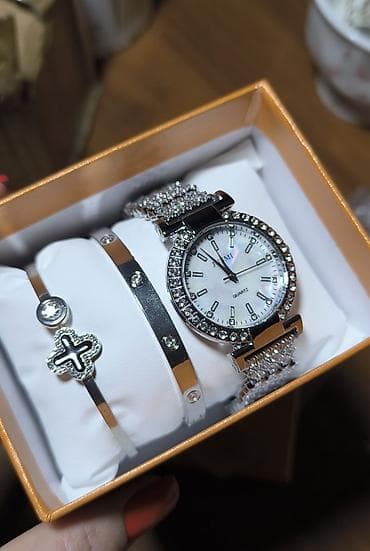 этно часы бишкек: Набор женских аксессуаров JUSMI: кварцевые часы + 2 браслета Состав — 1