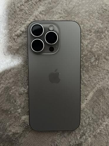 IPhone 16 Pro, Б/у, 128 ГБ, Space Gray, Зарядное устройство, Защитное стекло, Чехол, 91 %