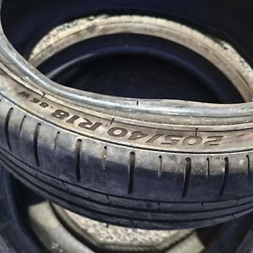 ворсовые коврики: Шины 205 / 40 / R 18, Лето, Б/у, Пара, Легковые — 5