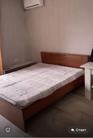 Двуспальная кровать, Б/у, Каркас без матраса, длина - 200 см