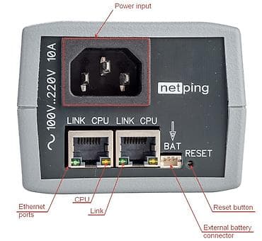 блок питания роутер: NetPing 2 IP PDU ETH 53R14 — сетевой IP‑блок управления питанием (PDU) — 5
