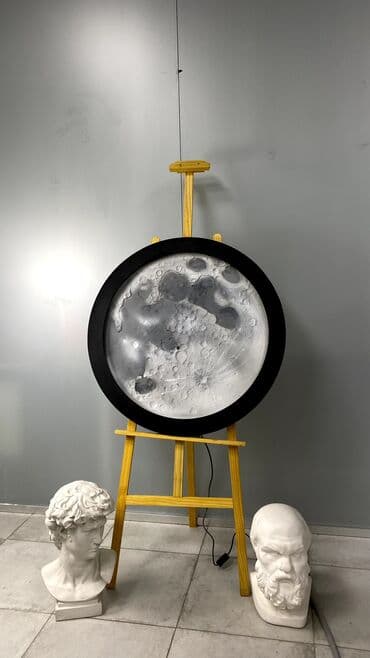 искусственный светок: 🌙 Настенный светильник-панно «Луна» с LED-подсветкой — 6