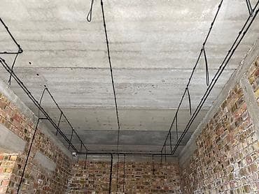 Отделочные работы: Профессиональный монтаж электропроводки в квартире/офисе под потолком — 2