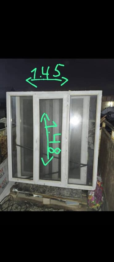 офисные жалюзи на окна: Пластиковые окна размер ширина 1.45 высота 1.48 1шт + подоконник — 7