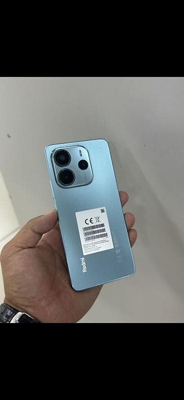 пл: Redmi, Redmi Note 14, Б/у, 256 ГБ, цвет - Голубой, 2 SIM — 1
