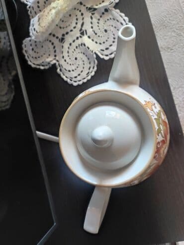 куплю ссср монеты: Советский фарфоровый чайник,объем 3 литра,с клеймом!цена 5000сом — 4
