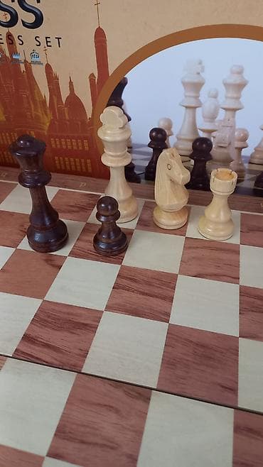 Электротранспорт: Деревянные шахматы ♟️В комплекте 32 фигурки ♟️Размер фигур: 4 - 8 — 7