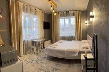 1 ком кв в бишкеке продажа: 1 комната, Душевая кабина, Постельное белье, Парковка — 5