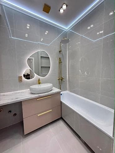 pro group: 2 комнаты, 70 м², Асанбай мкр Элитка, 9 этаж, Дизайнерский ремонт — 7