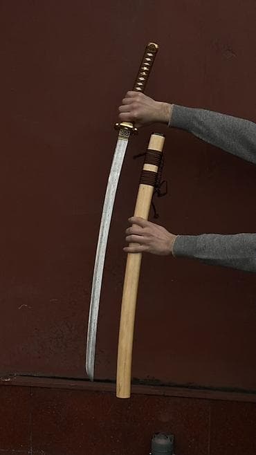 самурайский меч: Японский меч (катана) с ножнами - Тип: одноручный изогнутый меч в — 1