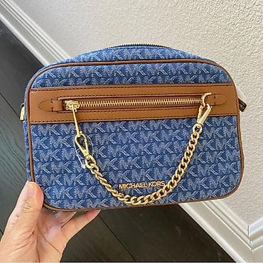 Классические сумки: Классическая сумка, Michael Kors, Материал: Комбинированный материал, Застежка на молнии, Женские — 3