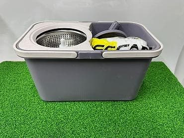 Ведро для швабры с центрифугой (spin-mop набор) - Прямоугольное ведро at lalafo.kg Ведро для швабры с центрифугой (spin-mop набор) - Прямоугольное ведро