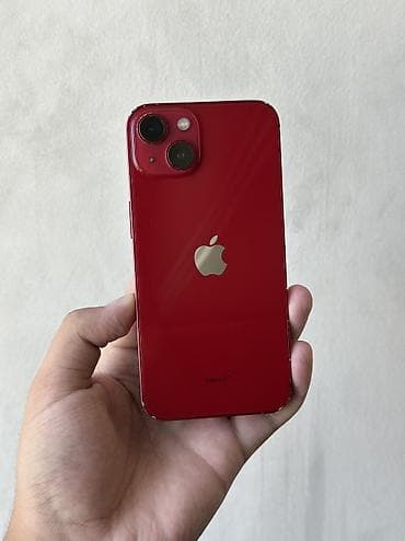 apple tab: IPhone 13, Б/у, 128 ГБ, Красный, 65 % — 1