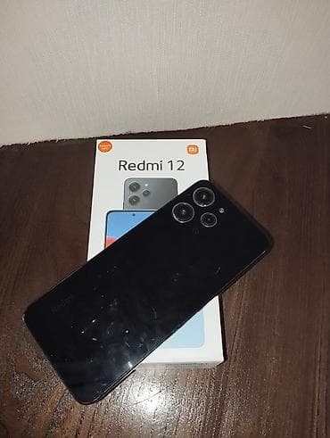Redmi, Redmi 12, Б/у, 128 ГБ, цвет - Черный