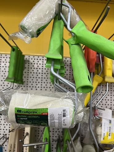 Малярный валик Сибртех «Велюр» с ручкой - Тип: валик для окраски - — 1