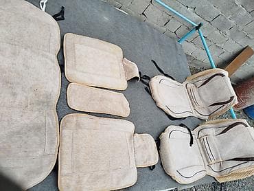 e star: Чехлы Тканевые, цвет - Бежевый, Mazda, Б/у — 2