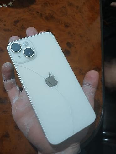 t 4: IPhone 14, Б/у, Белый, Зарядное устройство, Защитное стекло, Чехол, 100 % — 1