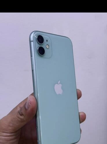 IPhone 11, Б/у, 128 ГБ, Зеленый, Чехол, 93 %