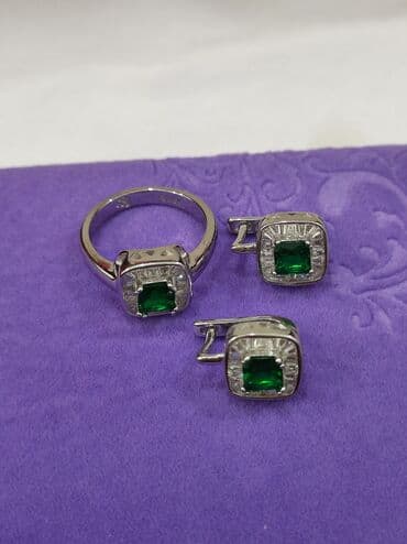 свадебные наборы ручной: Набор украшений, Проба 925, Женские, Новый — 3