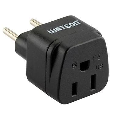 adapter: Переходник розетки Watson: US → EU - Тип: адаптер вилки стандарта США — 1