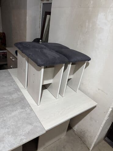 чайный стол комплект два: Кухонный стол и стул, Новый, Самовывоз, Платная доставка, цвет - Белый — 5