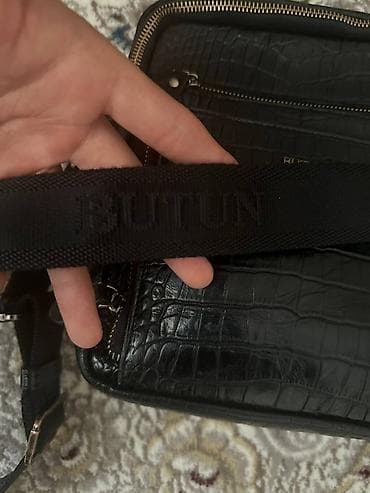 сумка для пиццы: Классическая сумка, Butun, Материал: Натуральная кожа, Застежка на молнии, Мужские, Б/у — 2