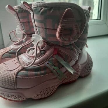 детские демисезонные полуботинки: Детские зимние ботинки-дутики, розовые.теплые. Характеристики: - — 3