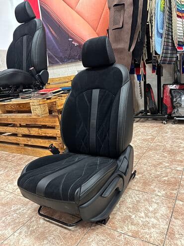 купить чехлы на сиденья авто: Чехлы Экокожа, С подушкой, цвет - Черный, Hyundai, Новый, Самовывоз — 5