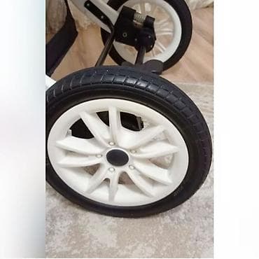 Детский транспорт: Коляска, цвет - Белый, Б/у — 10