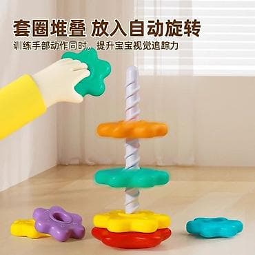 alcatel pop 4s: Развивающая пирамидка “Цветочные колечки” с винтовым стержнем - — 3