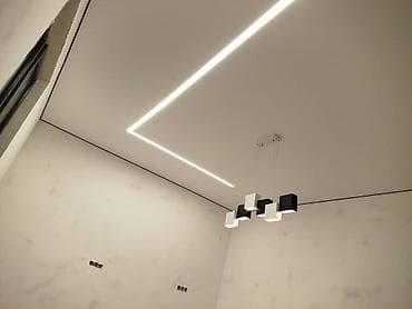 электро м: Натяжной потолок Матовое Монтаж — 6