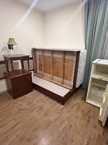 ремонт потолков: Спальный гарнитур, Односпальная кровать, Дерево, цвет - Коричневый — 3